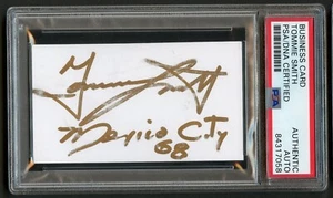 Tommie Smith signed autograph author lecturer Business Card PSA Slabbed - Picture 1 of 2