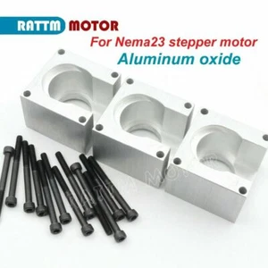 3 piezas Soporte de montaje de soporte de aluminio para motor paso a paso CNC 57 mm + tornillo de 12 piezas - Imagen 1 de 6