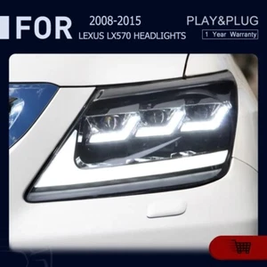 For Lexus LX570 2009-2015 LED Headlight DRL Sequential Front Turn Signal Light - Picture 1 of 13