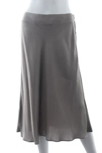 Falda midi de satén Protagonist / Gris paloma / PVP: 450,00 € - Imagen 1 de 6