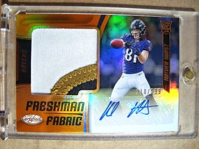 2018 Hayden Hurst Panini Certified Orange Rookie Autograph Patch RC /299 🔥🔥🔥 - Image 1 of 2