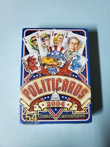 Playing Cards POLITICARDS 2004 Political Deck of Playing Cards Sealed - New - Picture 1 of 5