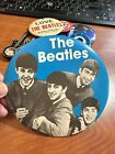 Vintage The Beatles - Beatles Button Pin Blue X-Large 6? Jumbo