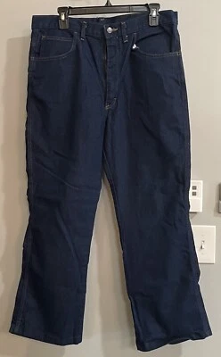 Pantalones de mezclilla Sheplers Bootcut hechos en EE. UU. lavado oscuro vintage para hombre 36 X 28 Foto 1 de 4