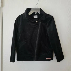 Hudson Jeans Girls Velour Moto Jacket Size 4T Black - Picture 1 of 8