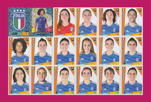 Italy Team - Panini FIFA Women’s World Cup 2023 - 18 Stickers
