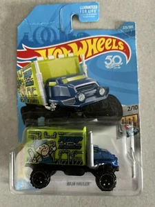 2018 Hot Wheels Collection BAJA HAULER 225 Blue Cab/Green Box PLUMBING METRO - Picture 1 of 5