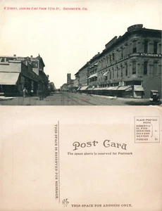 POSTAL ANTIGUA DE LA CALLE SAKRAMENTO CA K SAKRAMENTO - Imagen 1 de 1