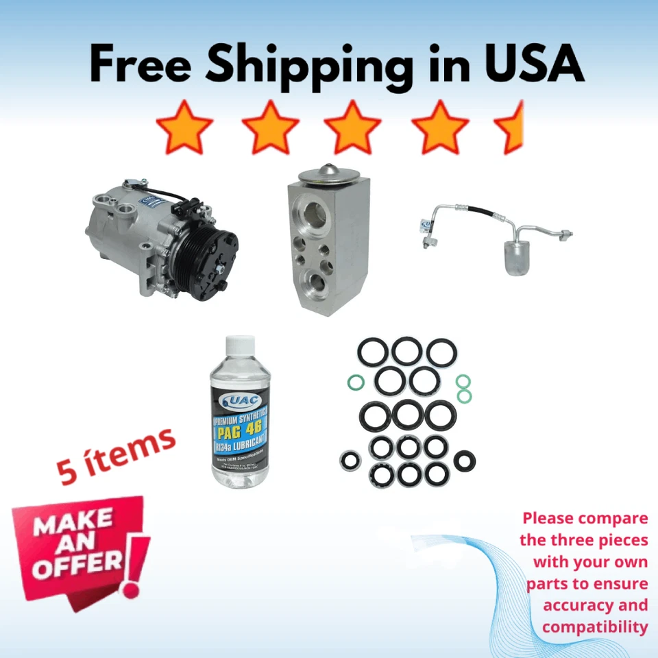 压缩机和阀 A/C Fit Saturn Vue 2002 - 2003 — 第 1/4 张图片