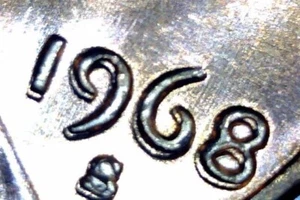 1968-S, LINCOLN CENT, DDO UNC.RD BU ERROR #NR62 - Picture 1 of 5