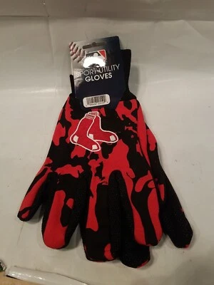 Boston Red Sox Guantes Utilitarios Diseño Camuflaje Guantes de Trabajo MLB Béisbol 1 par Foto 1 de 4