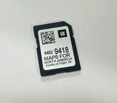 Tarjeta SD 2018-2022 GMC CADILLAC NAVEGACIÓN 8452 9418 GM de fábrica OEM Foto 1 de 4