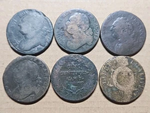 Lot 6 Monnaies Révolution Dupré France  - Picture 1 of 8