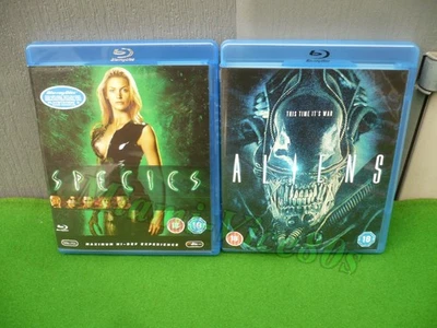 SPECIES & ALIENS BLURAY  - Sci-Fi Horror BUNDLE -  JAMES CAMERON - EX COND - Image 1 of 4