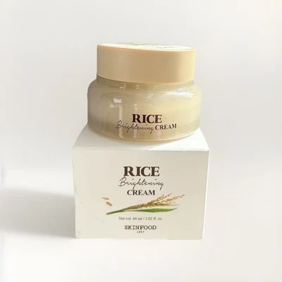 SKINFOOD Arroz Crema Iluminadora Diaria 60 ml Hidratante Hidratante Cuidado de Poros EE. UU. Foto 1 de 2