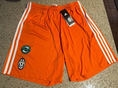 Juventus FC Adidas 16/17 Orange GK Soccer Football Shorts NWT AI6236 Medium - Image 1 of 4