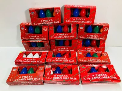 Vintage  Replacement  Christmas Bulbs  14 Packs = 56  C7  Bulbs ~ all  BRAND NEW - Image 1 of 4
