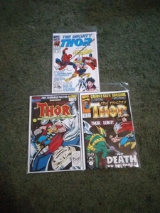 Marvel Comics Thor Lot Of 3 Key Issues Copper Age NM 432,448, Annual 15 Rare Htf - Picture 1 of 4