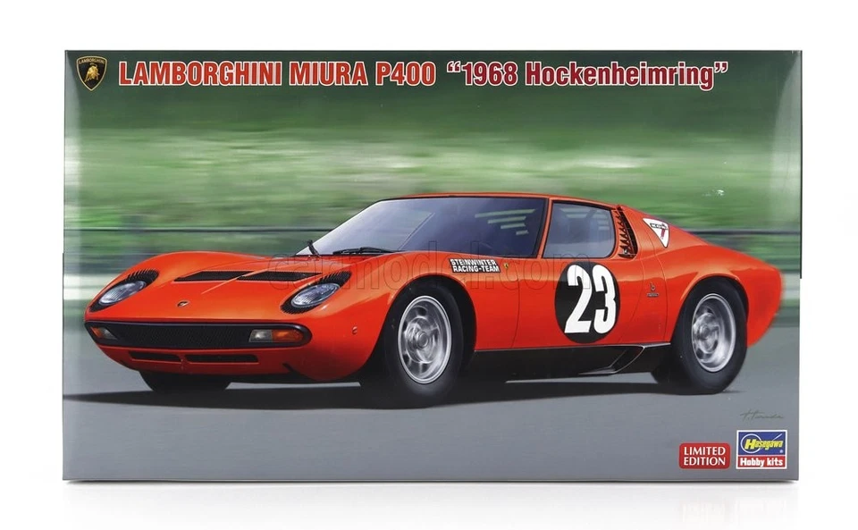 1/24 HASEGAWA - LAMBORGHINI - MIURA P400 N 23 HOCKENHEIMRING 1968 20567 - Immagine 1 di 1