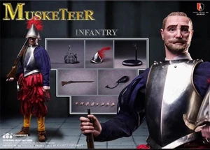 Modellino Coomodel SE139 Moschettiere Conquistatore Spagnolo 1/6 IN STOCK - Foto 1 di 2