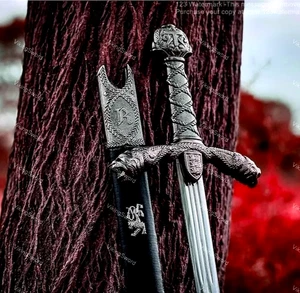 Espada medieval Roldán Durendal hoja de acero al carbono medieval con vaina - Imagen 1 de 4