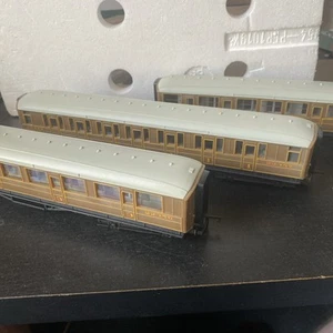 3 X hornby 00 gauge LNER teak coaches Flying Scotsman - Picture 1 of 12