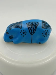 Estatuilla egipcia William el Hipopótamo azul del Museo Metropolitano de Arte MMA - Imagen 1 de 7