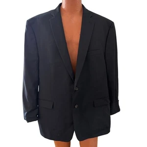Lauren Ralph Lauren Herren Schwarz Wolle Anzug Sakko Blazer 52R Made in Canada Büro - Bild 1 von 14