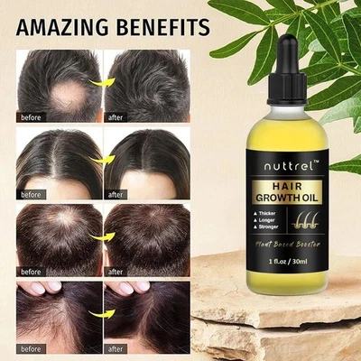 Long Hair Fast Growth Herbal Hair Oil helps your hair to lengthen grow longer US - Image 1 of 4
