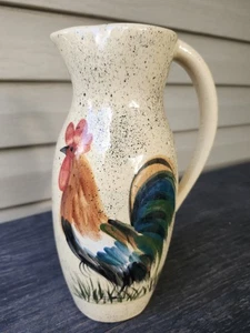 Rooster Pitcher Crooksville Pottery Ohio USA - Picture 1 of 8