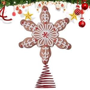 Christmas Decorations for Tree Decorative Festive Gingerbread Man Tree Topper - Bild 1 von 10