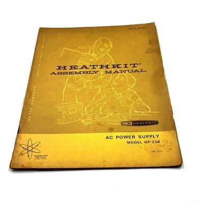 Manual Heathkit vintage para fuente de alimentación de CA HP-23B llave silenciosa 1972 envío gratuito Foto 1 de 4