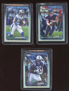 2024 Topps Chrome Silver Refractor - Levis - Edgerrin James - Dillon Johnson - Bild 1 von 2