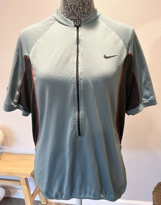 Vtg NIKE ACG Cycling Jersey Dri-Fit Mens size Large MTB ROAD BIKE SHIRT USA MADE - Image 1 of 4