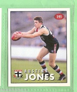 1996 AFL SELECT  STICKER  #191  AUSTINN JONES, ST KILDA SAINTS - Bild 1 von 1