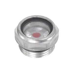 Luftkompressor Messgerät Glas M22x1,5mm männlich Aluminium organisch Glas Fenster - Bild 1 von 5