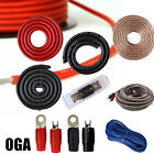 0/4/8Ga Audio Subwoofer Sub Amp Rca Car Amplifier Wiring Kit Power Cable Am Fm