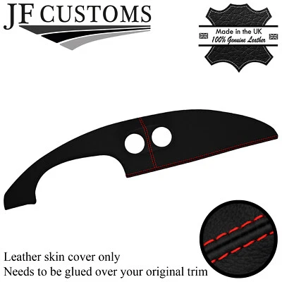 RED STITCH TOP DASH DASHBOARD LEATHER COVER FITS ALFA ROMEO SPIDER 1970-1987 - Image 1 of 3