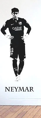 FOOTBALLERS - NEYMAR VARDY OZIL PAYET SUAREZ LUKAKU COUTINHO REUS WALL STICKERS - Image 1 of 3