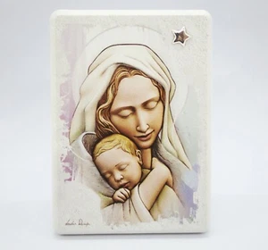 Icona Sacra Madonna con Bambino con Stella Argento - Leader Argenti - Foto 1 di 2