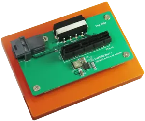 Mini SAS HD SFF-8643 to PCI-e Gen 3 4 Lanes Slot Adapter with Open End Connector - Picture 1 of 5