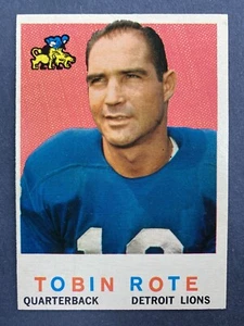 1959 Topps #170 Tobin Rote (Detroit Lions) EX - Bild 1 von 2