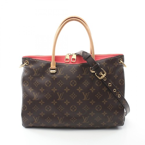 LOUIS VUITTON（LV） Borsa a tracolla Louis Vuitton Pallas a mano M41147 Monogram pelle rosa ricca usata