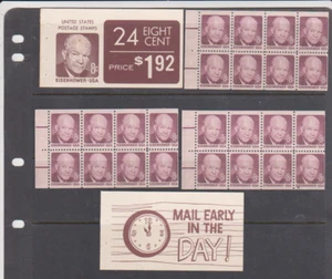  Scott # 1395a BK121 MNH Comp. Booklet Opened Shiny Gum Electric Eye Eisenhower - Picture 1 of 1