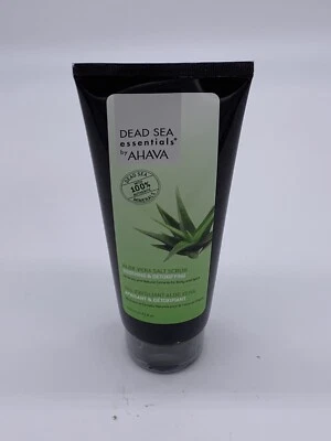 Dead Sea Essentials Aloe Vera Salt Scrub, Soothing & Detoxifying. 7.5 oz Sealed - Image 1 of 3