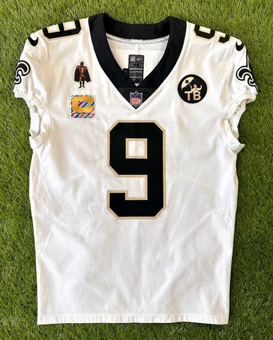 New Orleans Saints Drew Brees Team Issued NFL Football Jersey 2018 Crucial Catch Cover