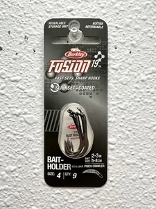 Berkley FUSHION19 Baitholder Fish Hooks Size 4 | 9-Pack & Case • Smoke Satin - Picture 1 of 5