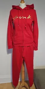 Victoria's Secret PINK Red Tracksuit Set Size XS & S - Picture 1 of 9