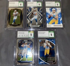 2020 Justin Herbert 325 Prizm Select Phoenix CSG 9 Rookie LOT Absolute Stars RC - Picture 1 of 4