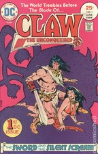 Claw the Unconquered #1 VG 1975 Stock Image Low Grade 1st app. Claw